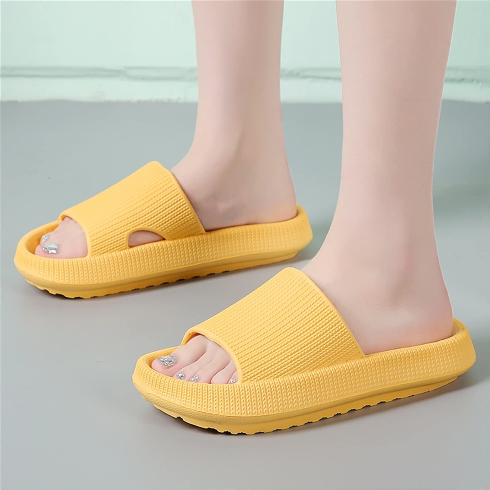 YHQZNLXQ Zapatillas para Hombre Zapatillas para Mujer Sandalias de Playa con Suela Suave Zapatos Antideslizantes para baño Interior para Mujer para Hombre Rosa, 42-43