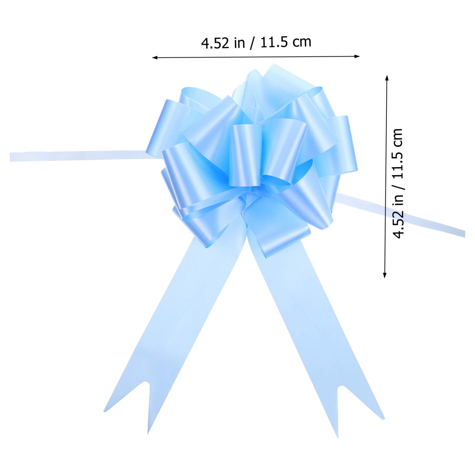 Abaodam 60pezzi Fiocchi Decorativi Per Regali Con Fiori Adesivi Per Matrimonio e Feste Confezione Da Profondo Per Decorare Pacchi e Bottiglie