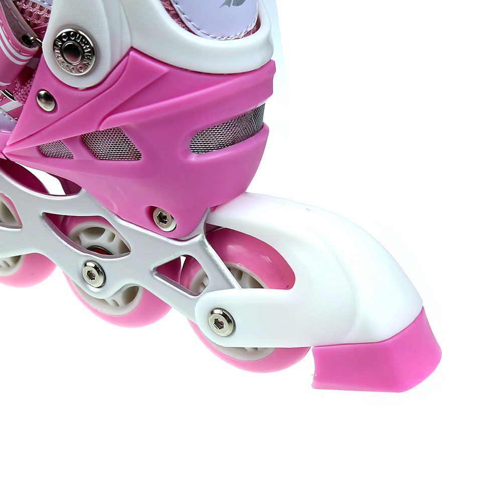 Skeelers - Compy 8.0 - Meisjes - Verstelbaar - Wit - Roze Skeelers - Compy 8.0 - Meisjes - Verstelbaar - Wit - Roze