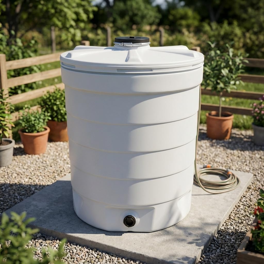 Deposito de Agua Polietileno 1000 Litros - Tanque de Agua Alimentario para Agua Potable 109x140 cm