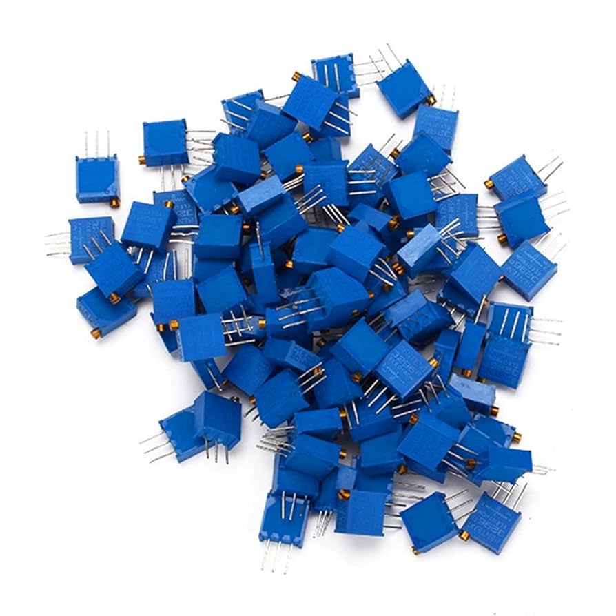 ꙳★*゜無段階ボリューム(プラス抵抗取付) 100個セット꙳★*゜ Amazon | 2連式ボリューム A特性 100kΩ | 可変抵抗器 | 産業