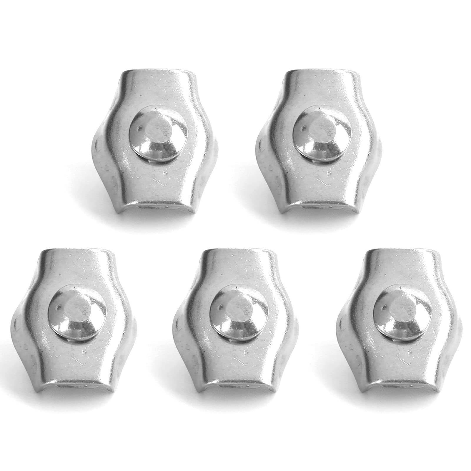 Wire Grip Clip, Fixation Clip Stainless Steel Rope Clamp for Hoisting Machinery for Industry (2MM)