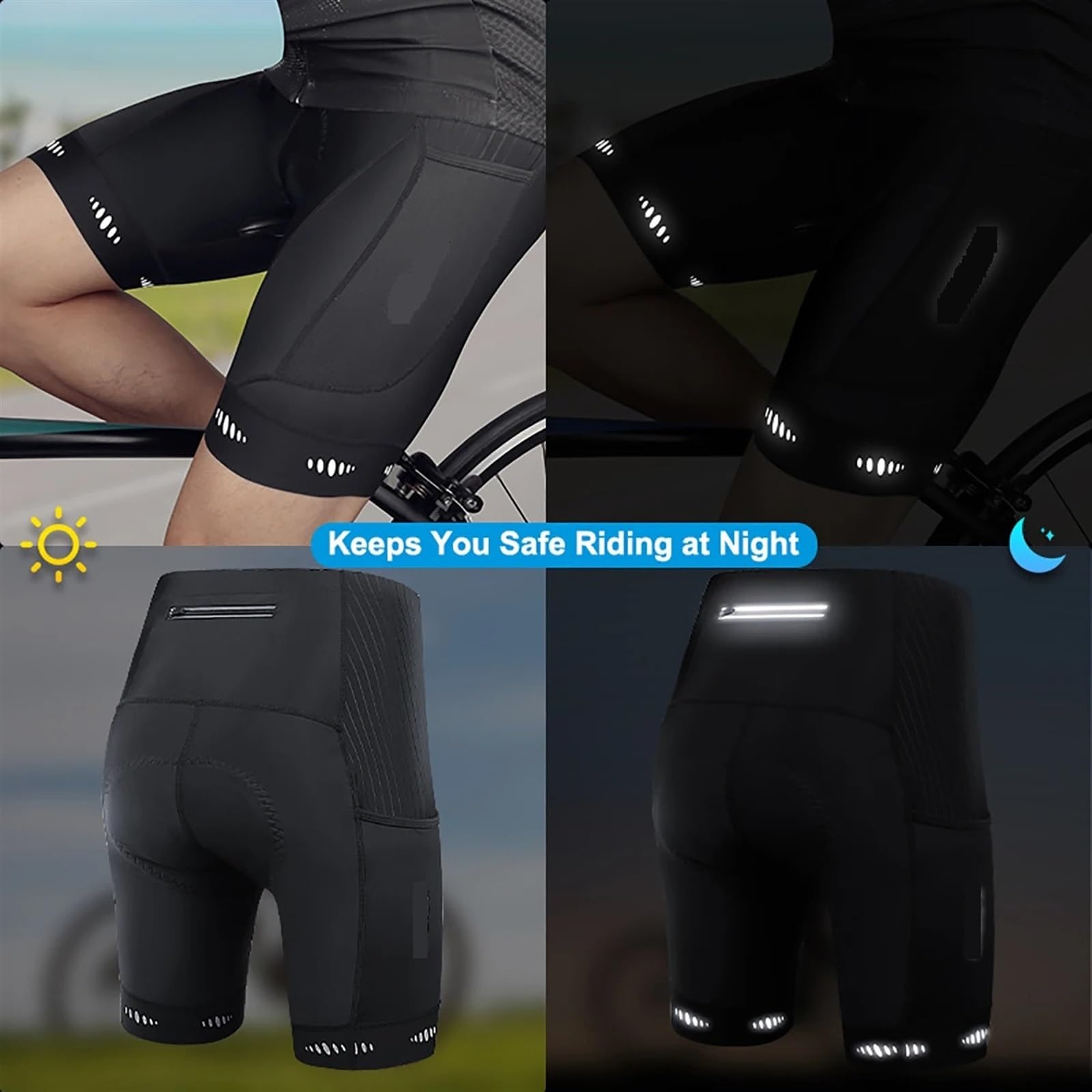 Le collant de vélo fonctionnel Ziener Nelix X-Gel pour homme utilise un