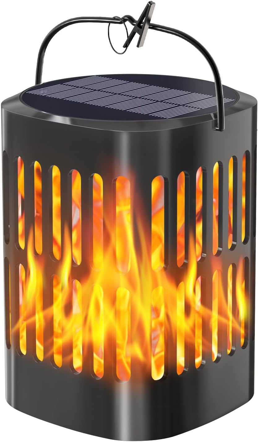 Éclairage solaire avec flamme vacillante – 9 x 51,5 cm | FR