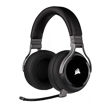 Corsair Virtuoso RGB Wireless Gaming Headset - High-Fidelity 7.1 Surround Sound - Memory Foam Earcups - 20 Hour Battery Life - Carbon