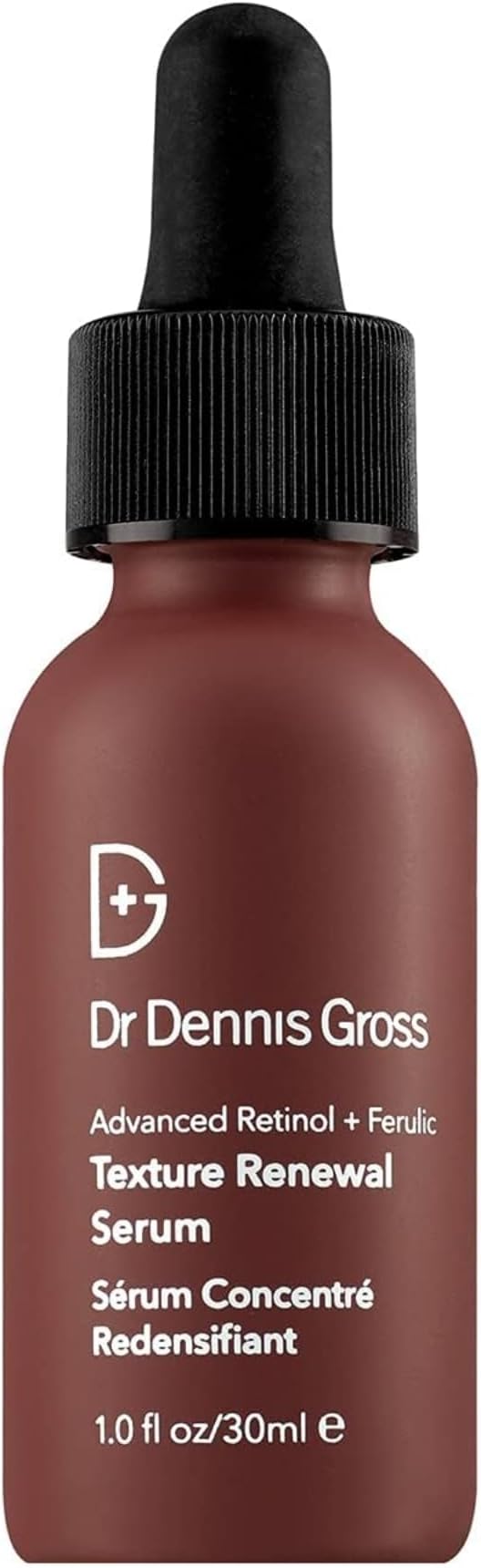 Dr. Dennis Gross Advanced Retinol + Ferulic Texture Renewal Serum – Anti-Aging Formula to Smooth Texture, Boost Radiance, and Minimize Fine Lines & Wrinkles, 1 oz