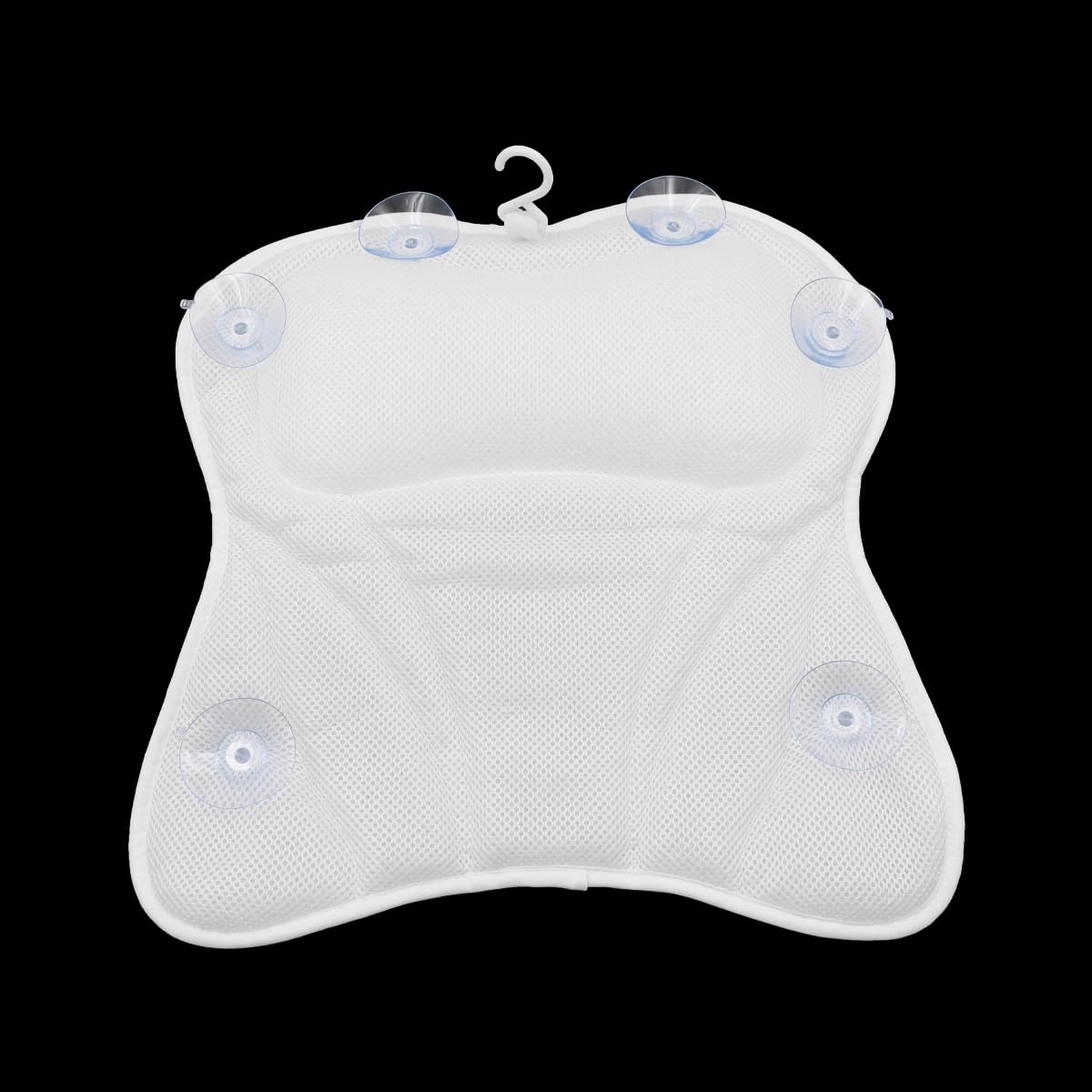 Alnicov Oreiller Ergonomique pour Appui-tête de Bain avec ventouses puissantes, Convient à Toutes Les baignoires, Jacuzzi et Spa à Domicile (Blanc)
