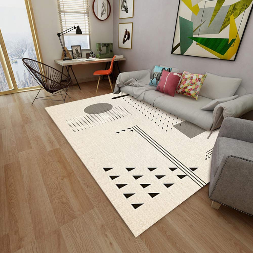 Tapis de table basse impression 3D moderne grand salon 140x200 Mc-07