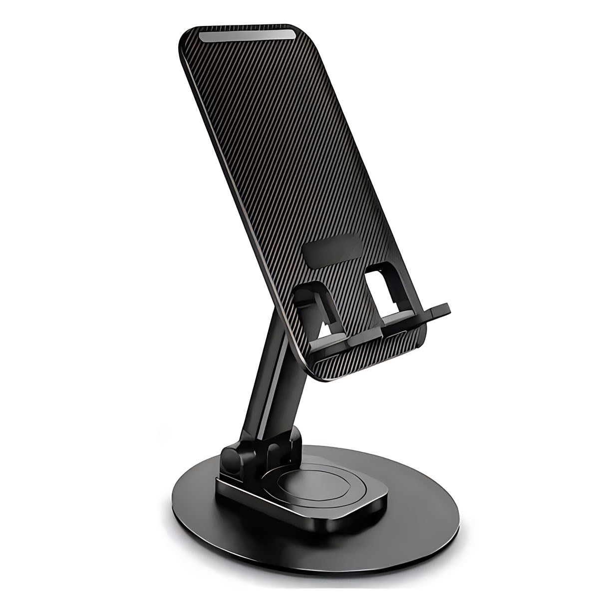 LIRAMARK Rotatable and Foldable Tabletop Mobile Stand with Stable Metalic Round Base,Multiple adjustments of Height and Angle Phone Stand,Mobile Holder for Smartphones,Tablets,Kindles and for iPad (B0CRH74ZXH) Amazon Price History, Amazon Price Tracker