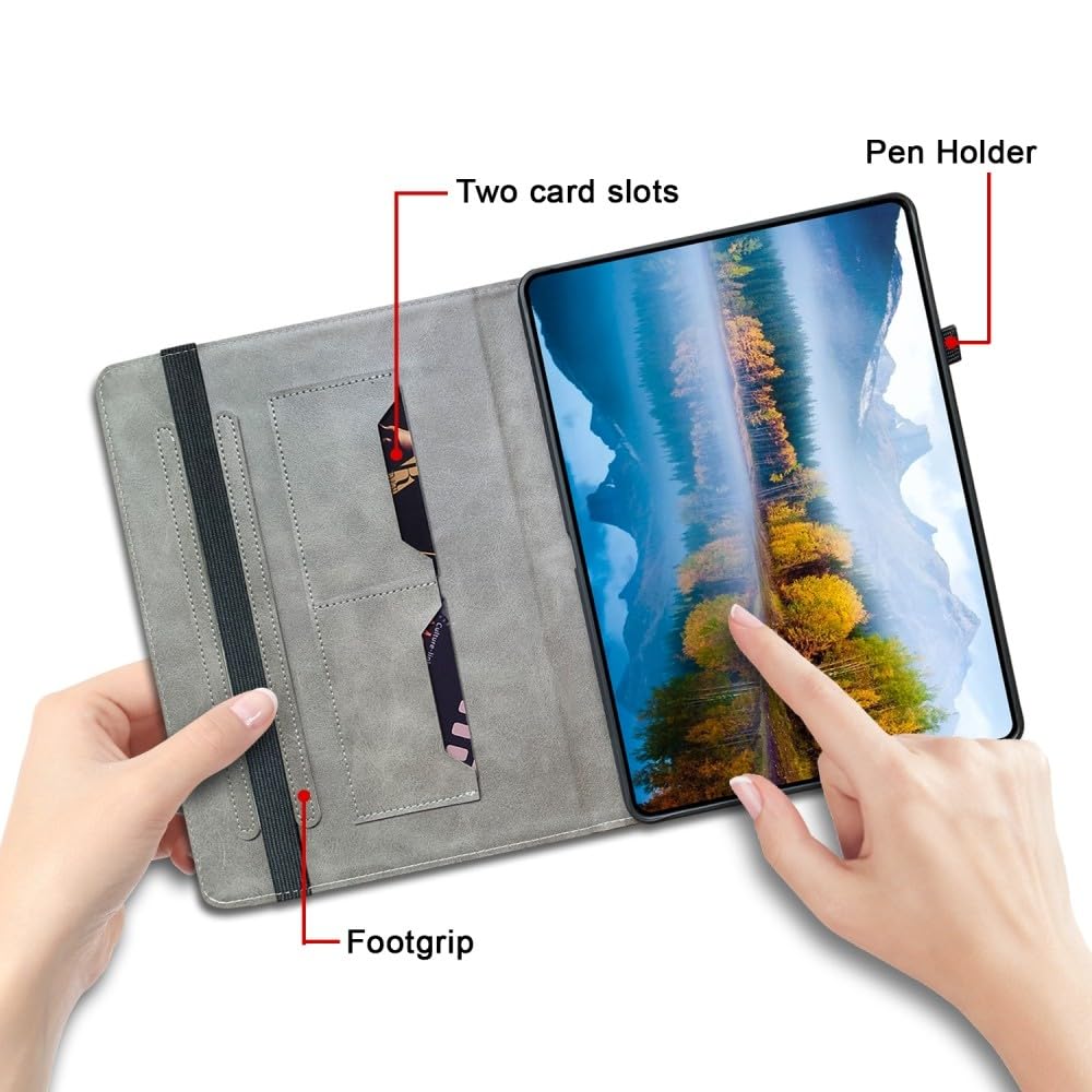 Generic Funda compatible con Lenovo Tab M10 HD (2ª generación) TB-X306F / TB-X306X (color: mariposa rosa), a prueba de golpes, funda de piel con función atril