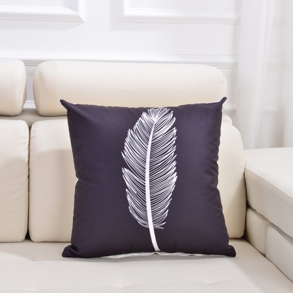 Coussin minimaliste 45x45 cm en coton PP pour décoration de canapé-lit et salon moderne