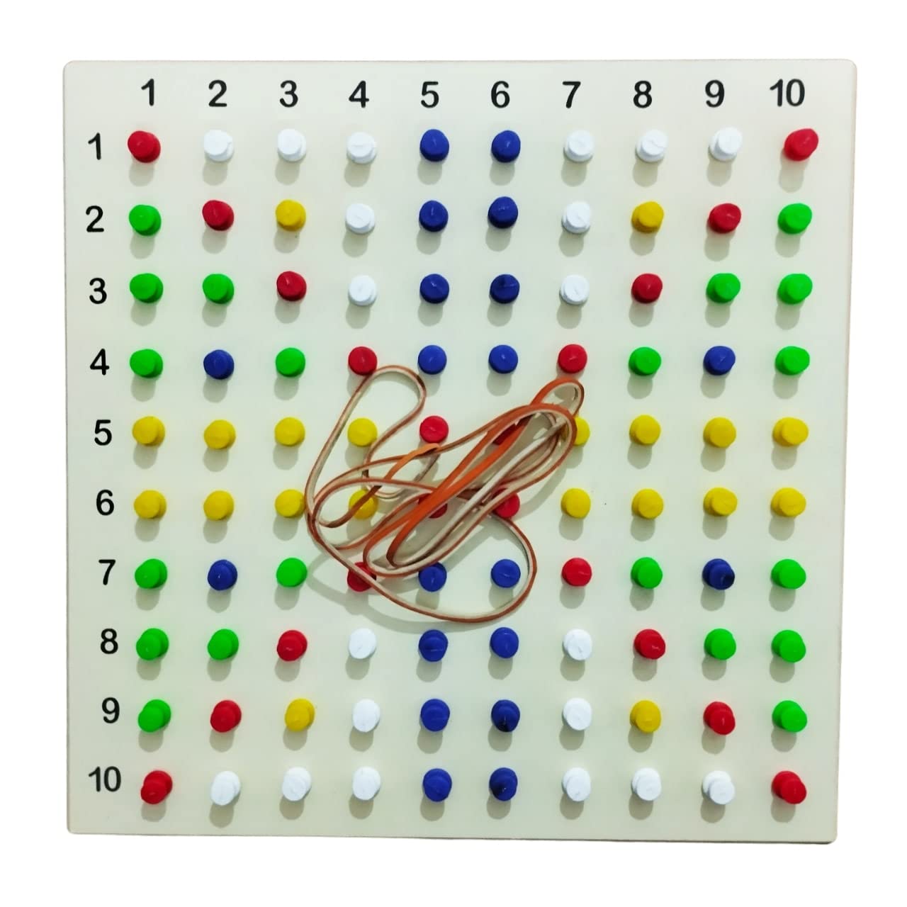 DgCrayons Wooden Geo Board with 100 Plastic Peg Rubber Band Puzzle Kids Toys, Geometrical Shape Board, Mathematical Activities Learning Educational Baby Toys Block Puzzle for Kids 4+ Years Boys Girls (B0BST8PPGP) Amazon Price History, Amazon Price Tracker