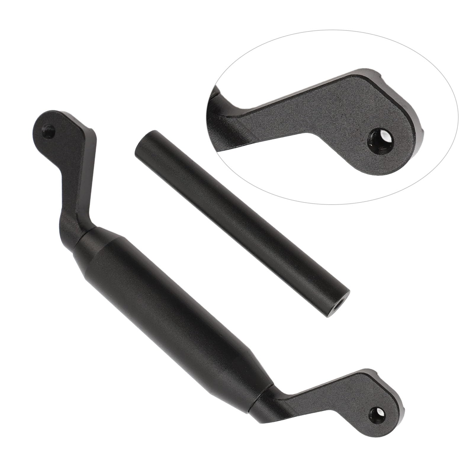 Akozon Support de Navigation de Téléphone de Moto en Alliage D'aluminium pour 1200 GT Rally 2022-2023, avec Tubes de 22 Mm et 12 Mm, Noir
