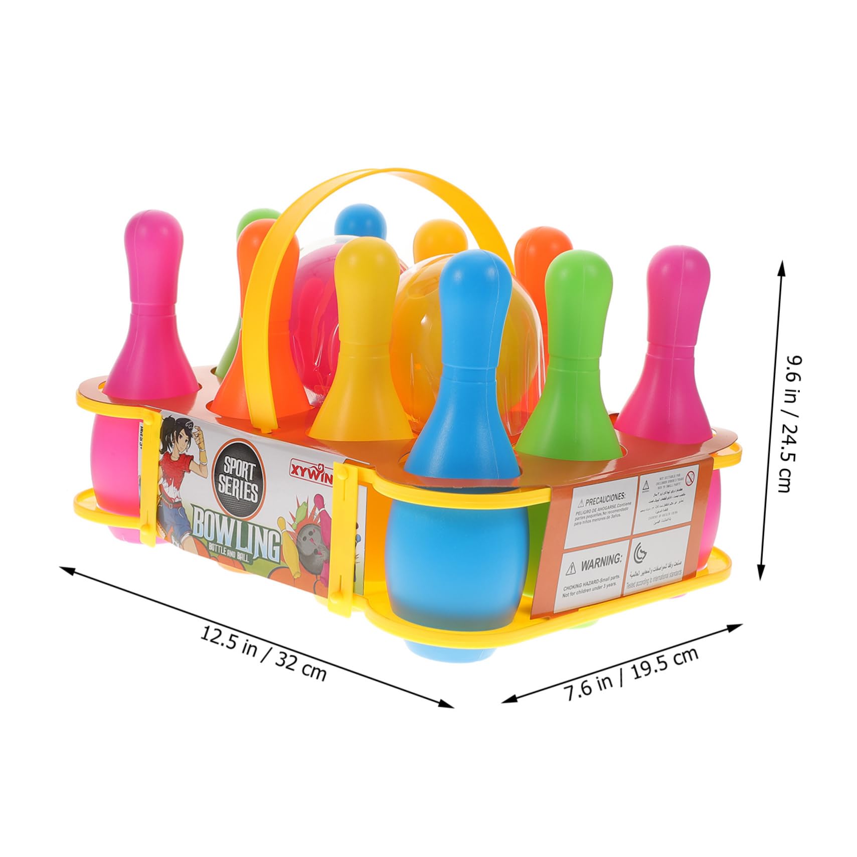 balacoo Safe Boys and Girls Bowling Set Bowling Set 1 Toss Ball Game Random Color