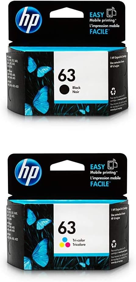 hp printers using 63 ink