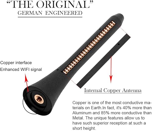 Miniatura 4 de BASIKER Antena de 5 pulgadas – Antena de mástil de radio corta para Mazda Miata MX-5 2006-2024 Accesorios – Soporte para lavado de coches seguro