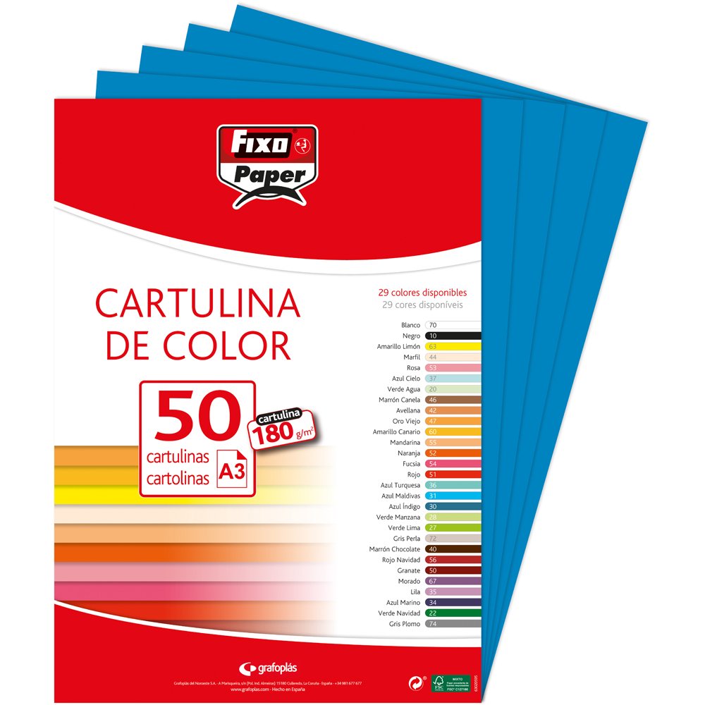 Fixo Paper 11110470 - Pack de 100 – Cartulina blanca A4, 180g — view 71