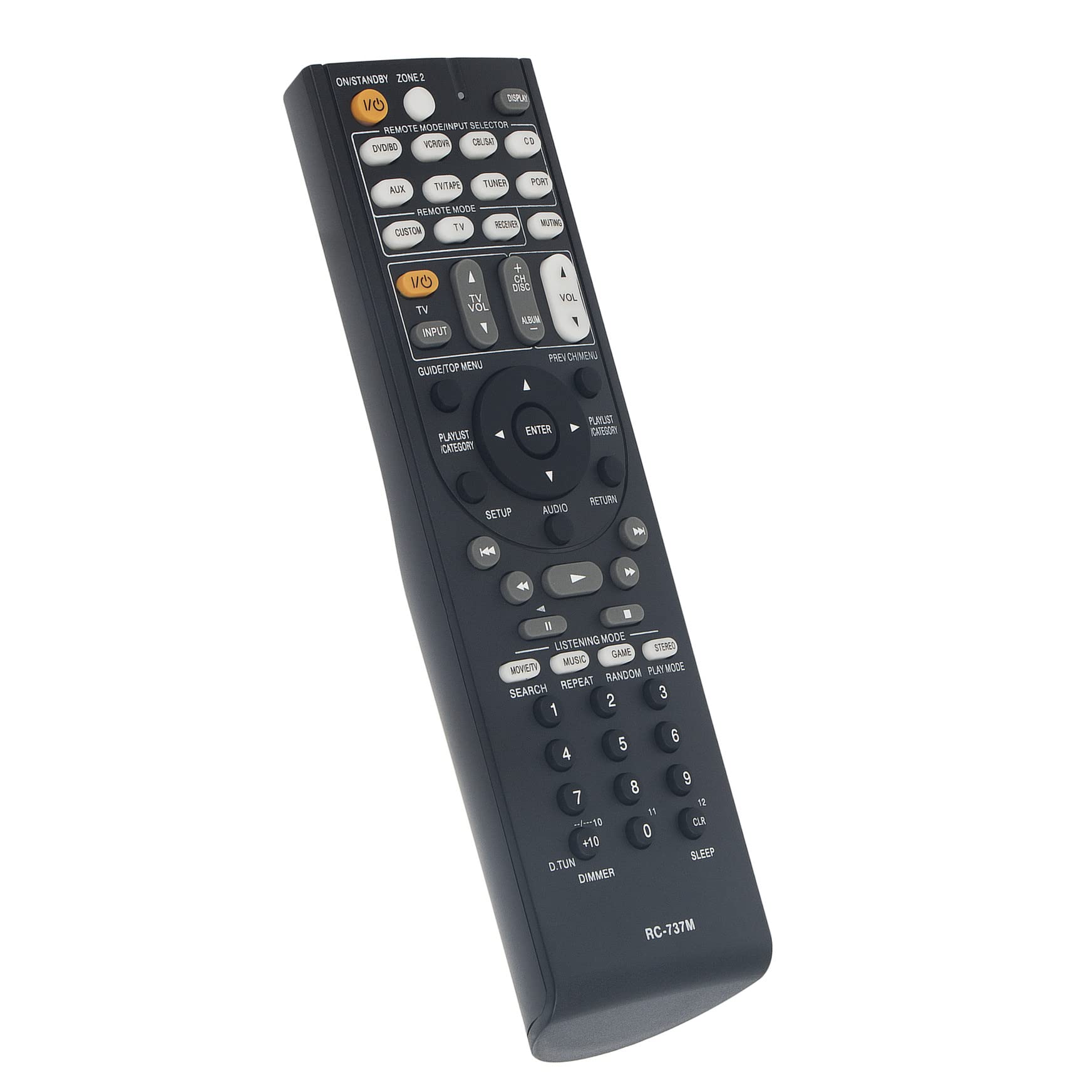 VINABTY Ersatzfernbedienung Für ONKYO AV Receiver – Kompatibel Mit RC-737M, TX-SR507