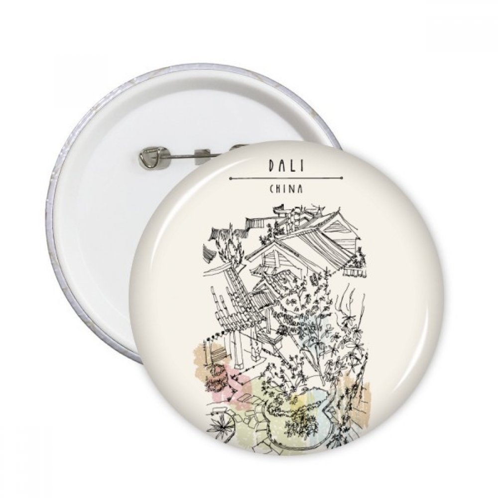 Badge rond Parc Dali cadeau multicolore original pour amis - 3