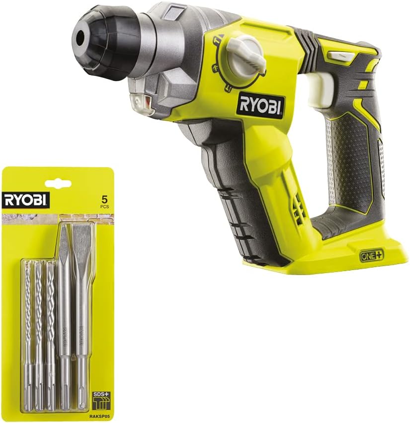 Perforateur Burineur SDS+ Ryobi 800W - 4 Modes, 3,0J - Mallette Avec Accessoires - RSDS800-KC
