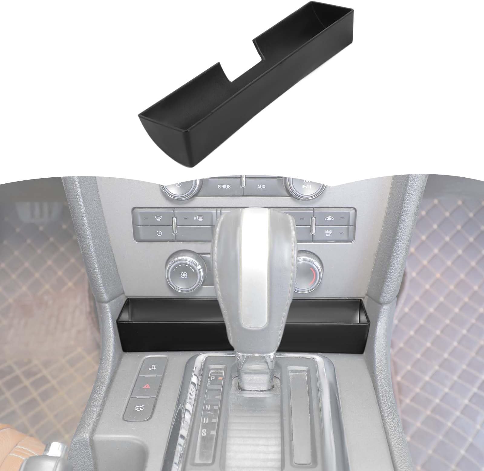 RT-TCZ Center Console Gear Shift Storage Box Tray Organizer Accessories Compatible with Ford Mustang 2010-2014