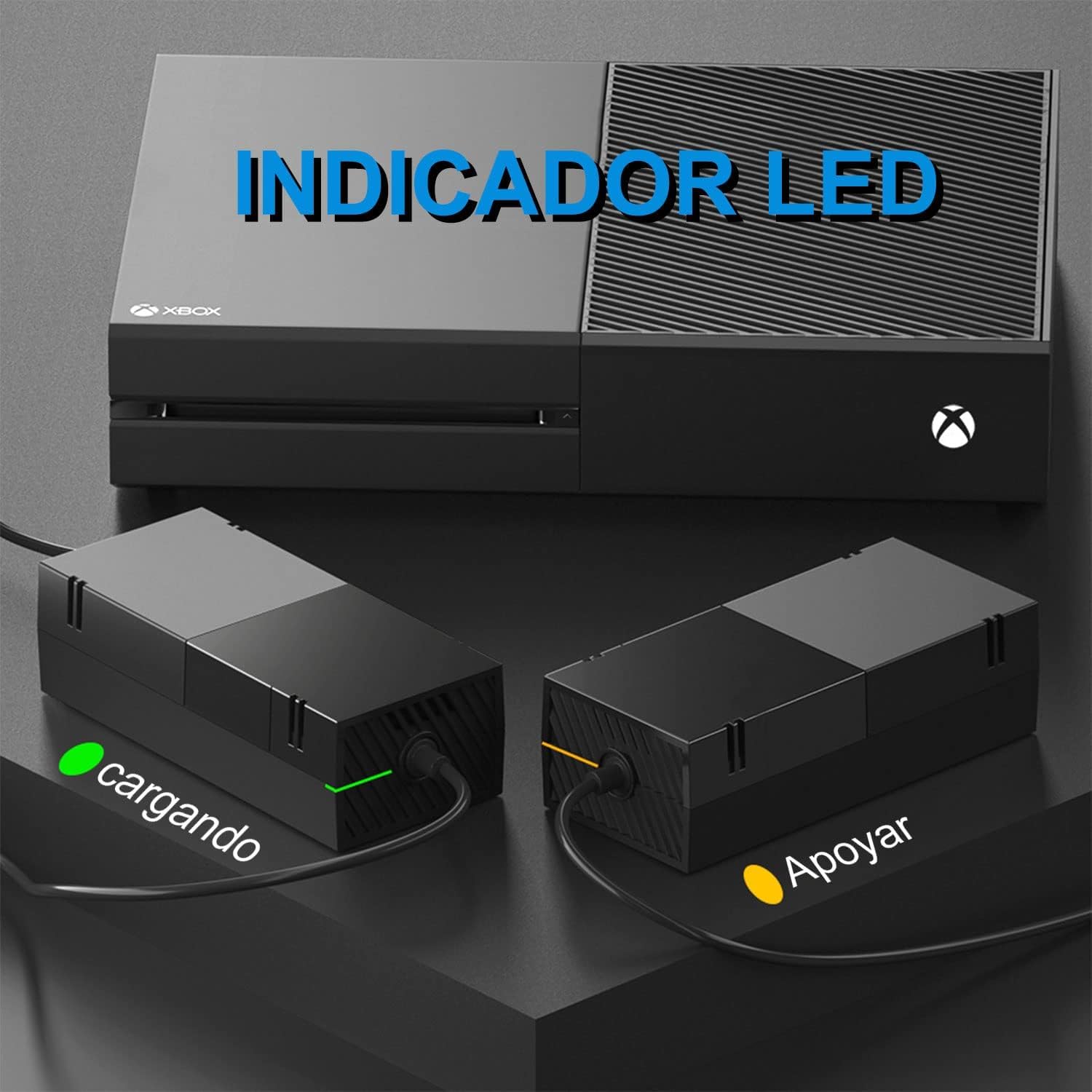 AVEDISANTE Power Supply, Xbox One Power Adapter with Cable, Compatible with Xbox One Console, 100-240V Voltage AC Adapter Accessories Kit