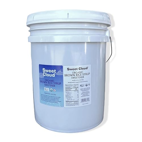 Sweet Cloud Jarabe de arroz integral orgánico Jarabe de maíz y sustituto del azúcar Reemplazo de miel vegana Cocina, hornear, hacer dulces USDA