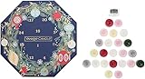 Yankee Candle Kranz-Adventskalender | Weihnachtsduftkerzen Geschenkset | 24 Teelichter & 1 Glas-Kerzenhalter | Countdown zur Weihnachtskollektion, Adventskranz