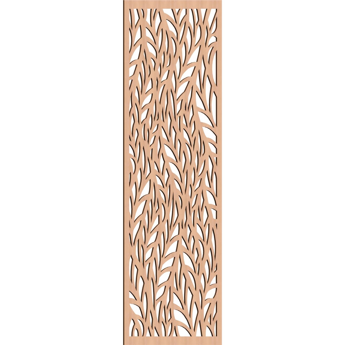 Ortonville Decorative Pierced Fretwork Wood Wall Panels, 29 3/8"W x 74 3/8"H x 1/4"T, Alder