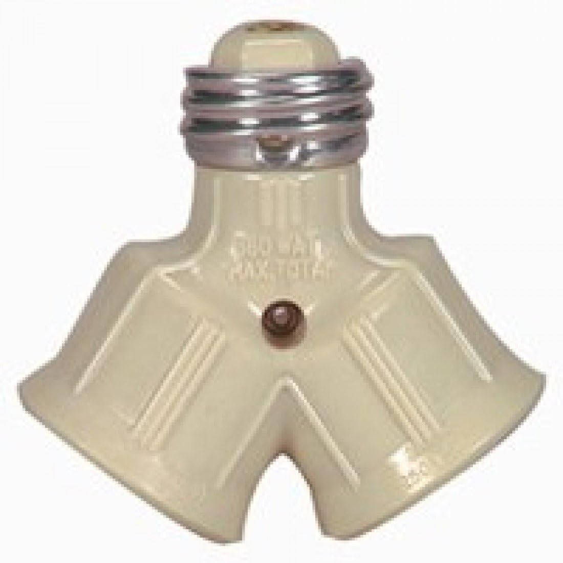 Cooper Wiring Ivory 2Socket Lampholder Adapter BP700V Hydraulic