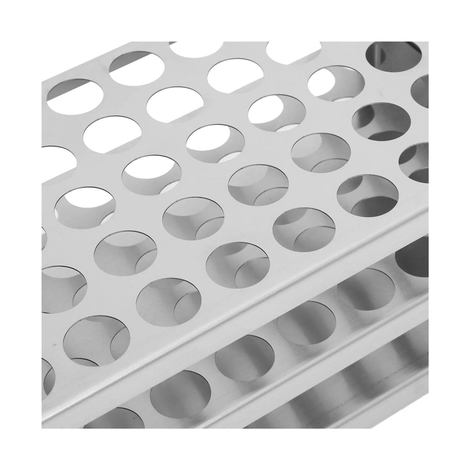 Reagenzglasgestell aus Edelstahl, 17-mm-Zentrifugenröhrchenhalter | Robuster Wäscheständer und Aufbewahrungsorganisator for Laborröhrchen(23.6X11.6X8.6CM)