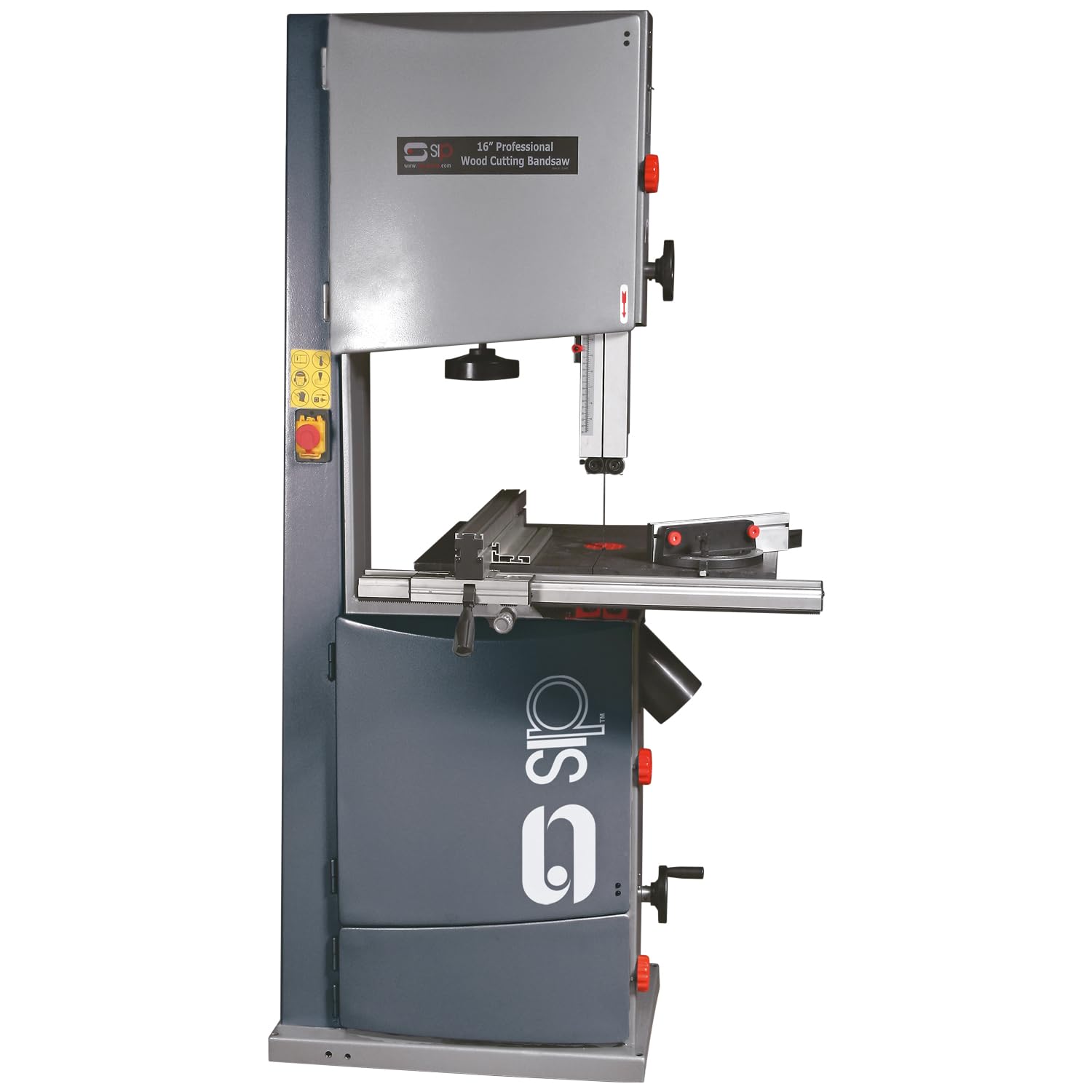 SIP 16" Wood Bandsaw, Cast Steel Table with Tilt 230V 2200w 254mm Cutting Height