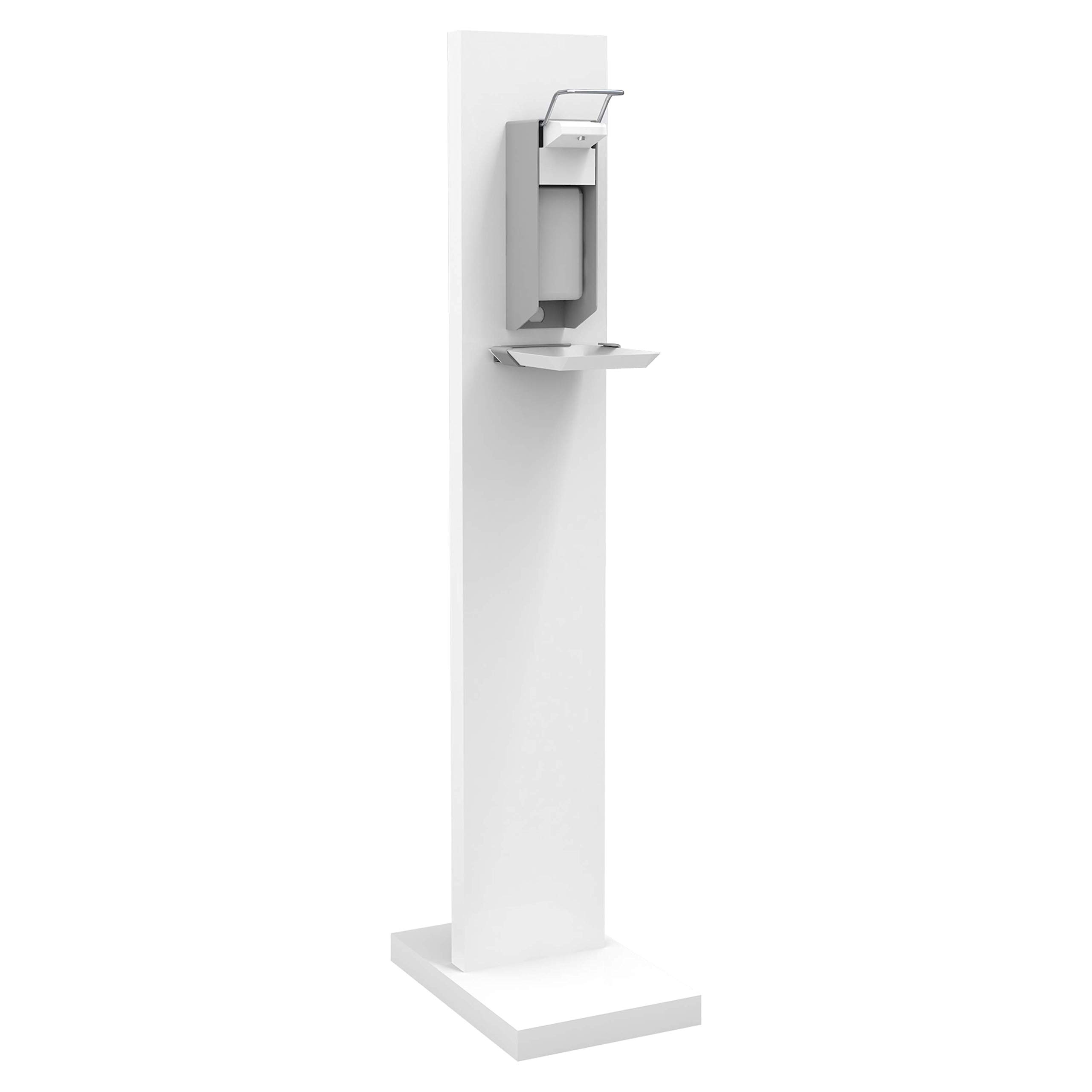 Desinfektionssäule Hand Desinfektionsstation Desinfektionsmittelspender stehend mit 500 ml inkl. Auffangschale