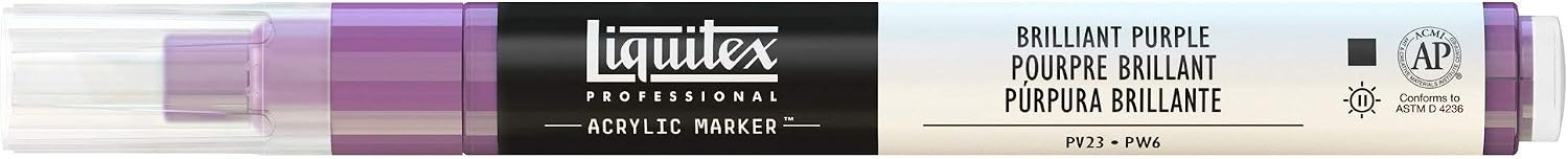 Liquitex Professional Fine Paint Marker, 8mm, Brilliant Purple