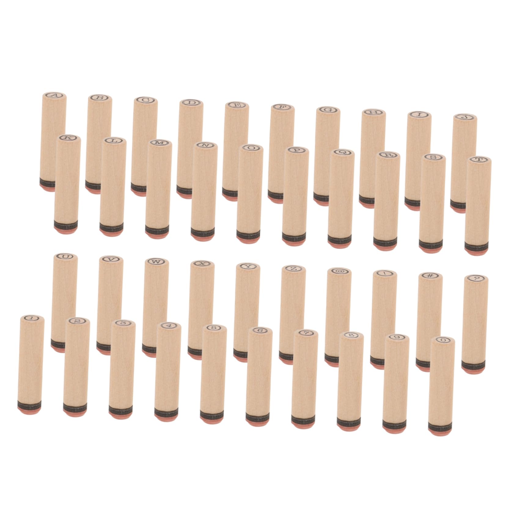 STOBOK 5ensembles Tampon Bois Lettres Et Chiffres Pour Scrapbooking De Créatifs Pour Journaux Et Cartes