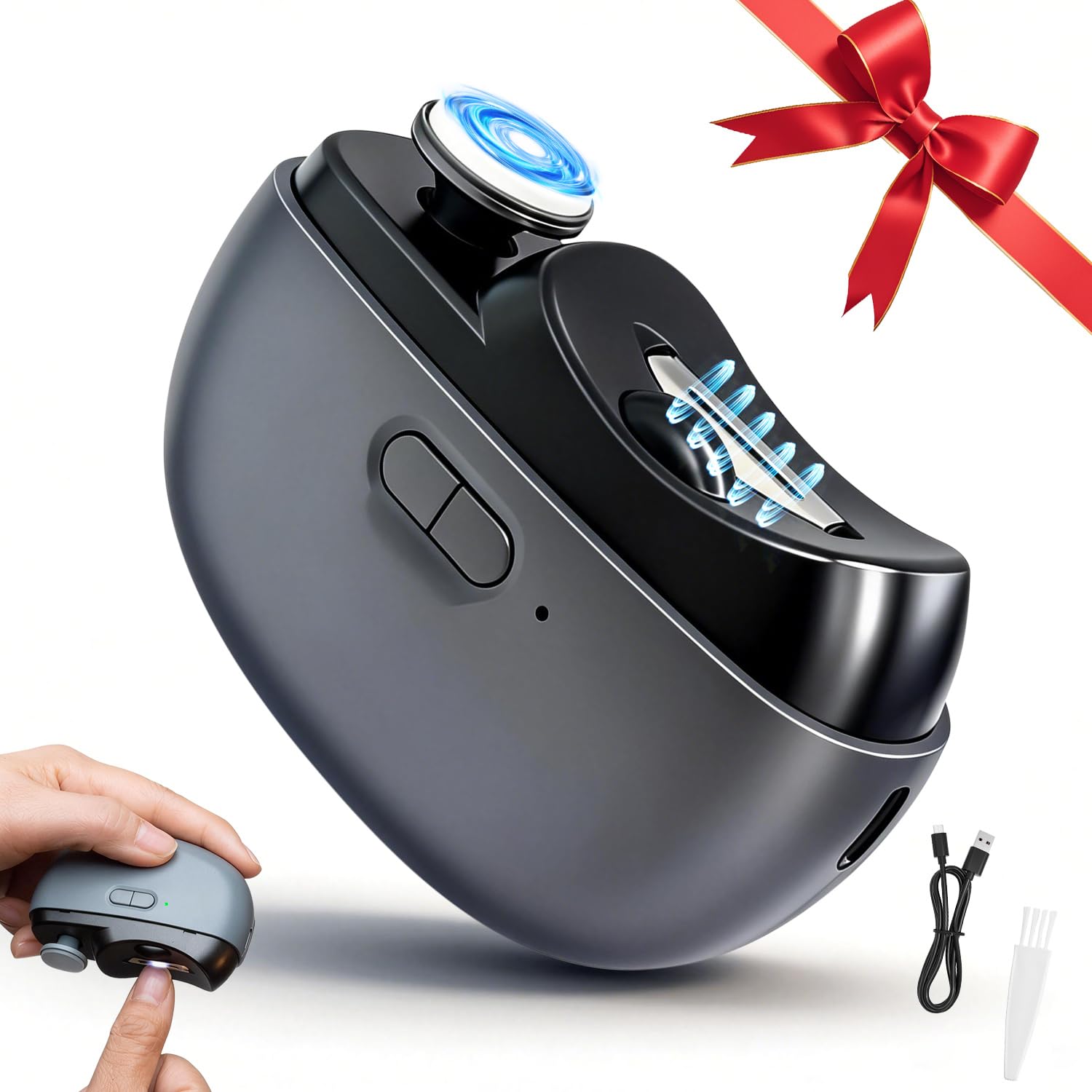 Photo 1 of ***PARTS ONLY***NON FUNCTIONAL***
Electric Nail Clipper 3-in-1 Automatic Nail Clippers, Fingernail Toenail Trimmer Electric Toenail Clippers with LED Light Clip Storage 2 Speeds Nail Care Tool for Seniors Adults (Grey)