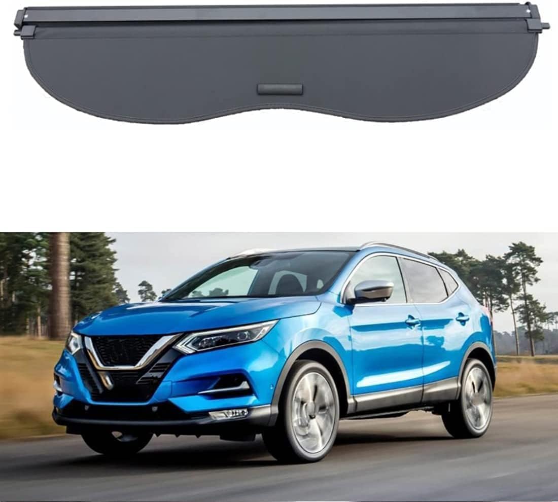 Auto Einziehbarer Kofferraumabdeckung für Nissan Qashqai 2015-2020 2021 2022 2023 Auto Einziehbare Hintere Hutablage Trennwand Vorhang Ausziehbar Rollo