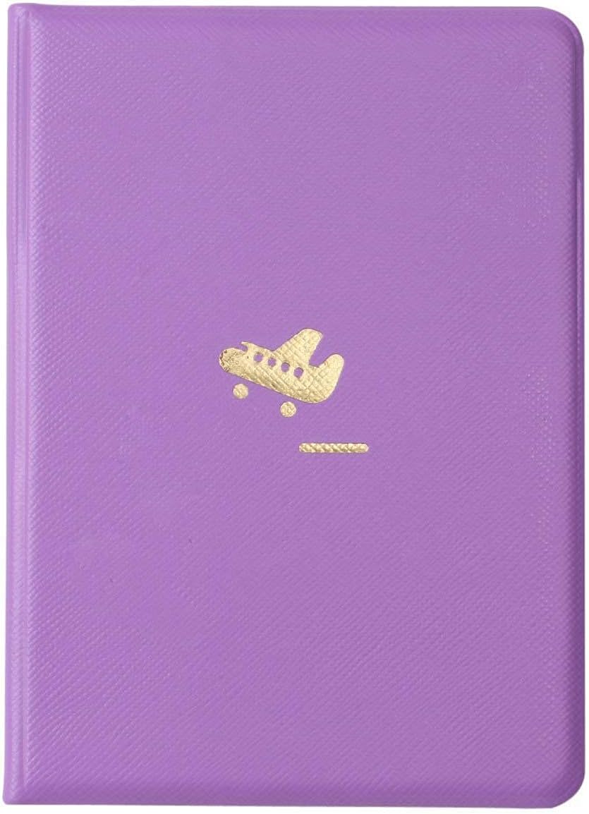 Little Airplane Passport Travel Document Cover Travel Journey Passport ID Card Holder Case Cover (Charm purple) Little Airplane Passport Travel Document Cover Travel Journey Passport ID Card Holder Case Cover (Charm purple)