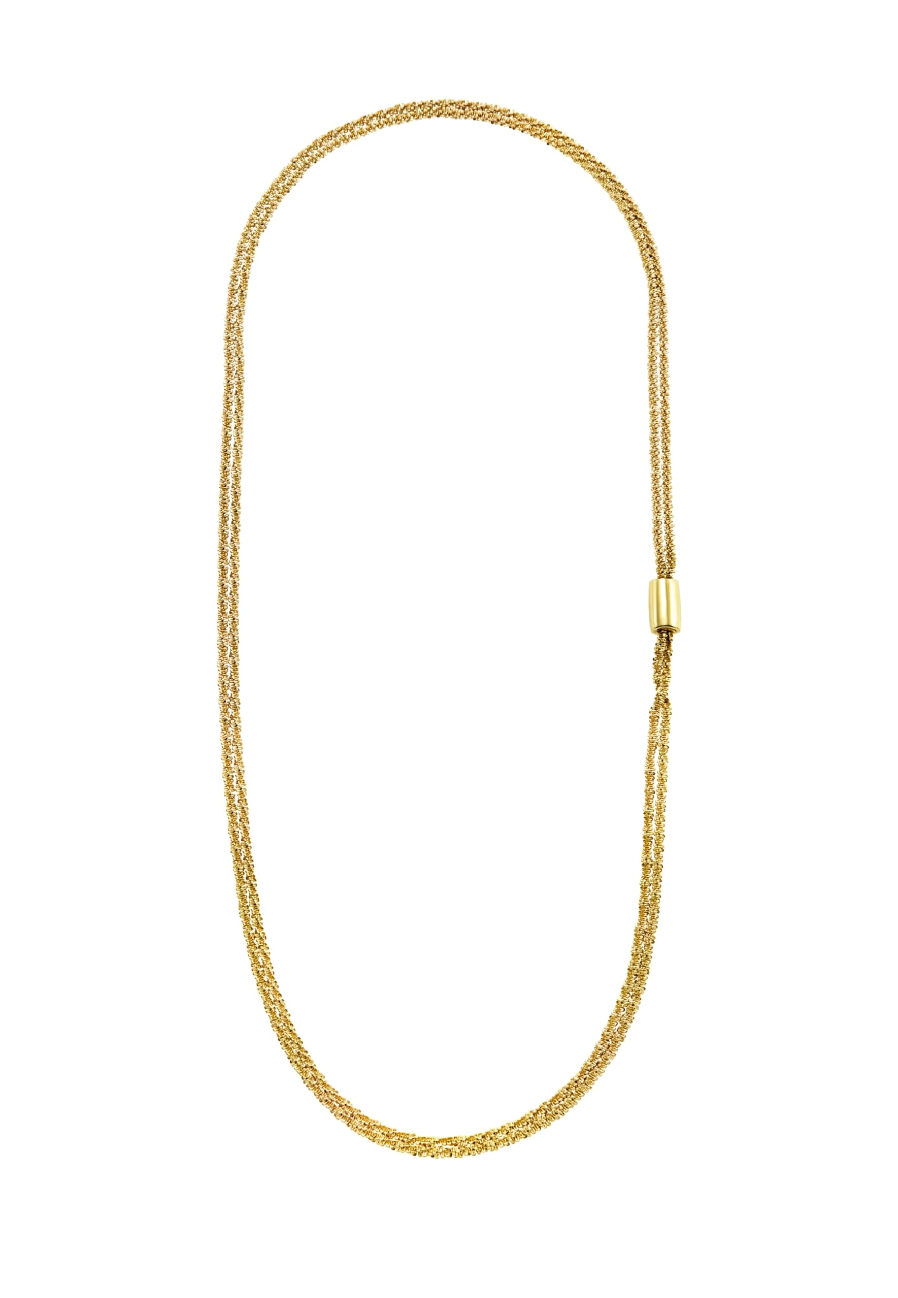 Breil, Collezione Magnetica System, Girocollo Xl Desert Rose, Collana Da Donna In Acciaio Lucido Ip Gold, Con Pratica Chiusura Con Magnete, Lunghezza 80 Cm, Gold, Idee Regalo Donna-image