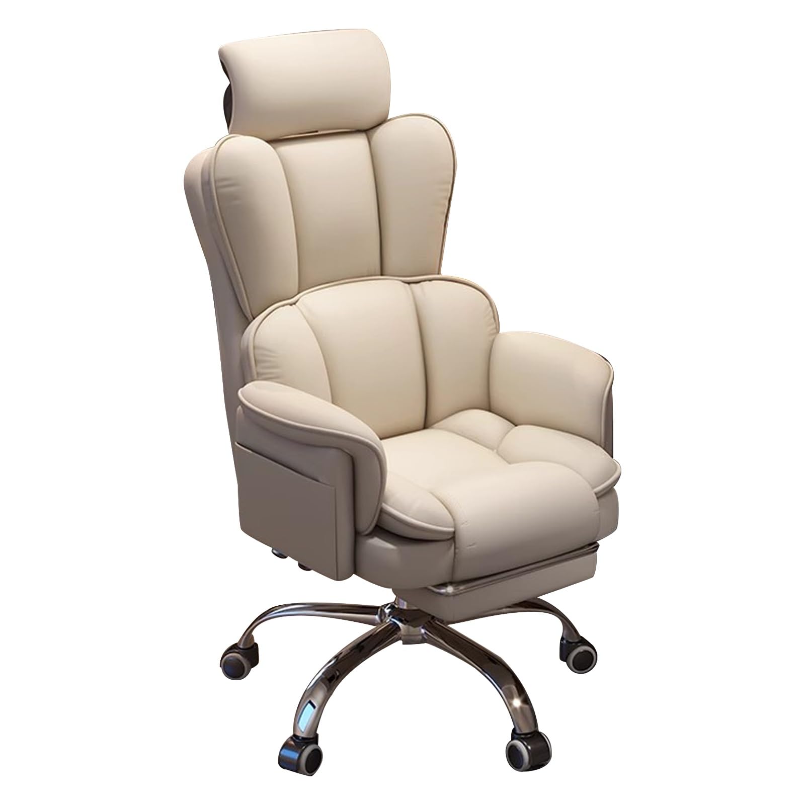 Sedia da ufficio ergonomica, regolabile in altezza, per computer, giochi, studio, design confortevole per lunghe sessioni di seduta