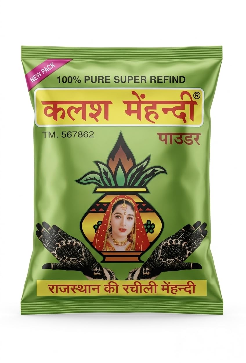 Kalash Mehandi Powder for Hand and Feet, Bridal, Marriage Festival, (200gm×5)-image-45