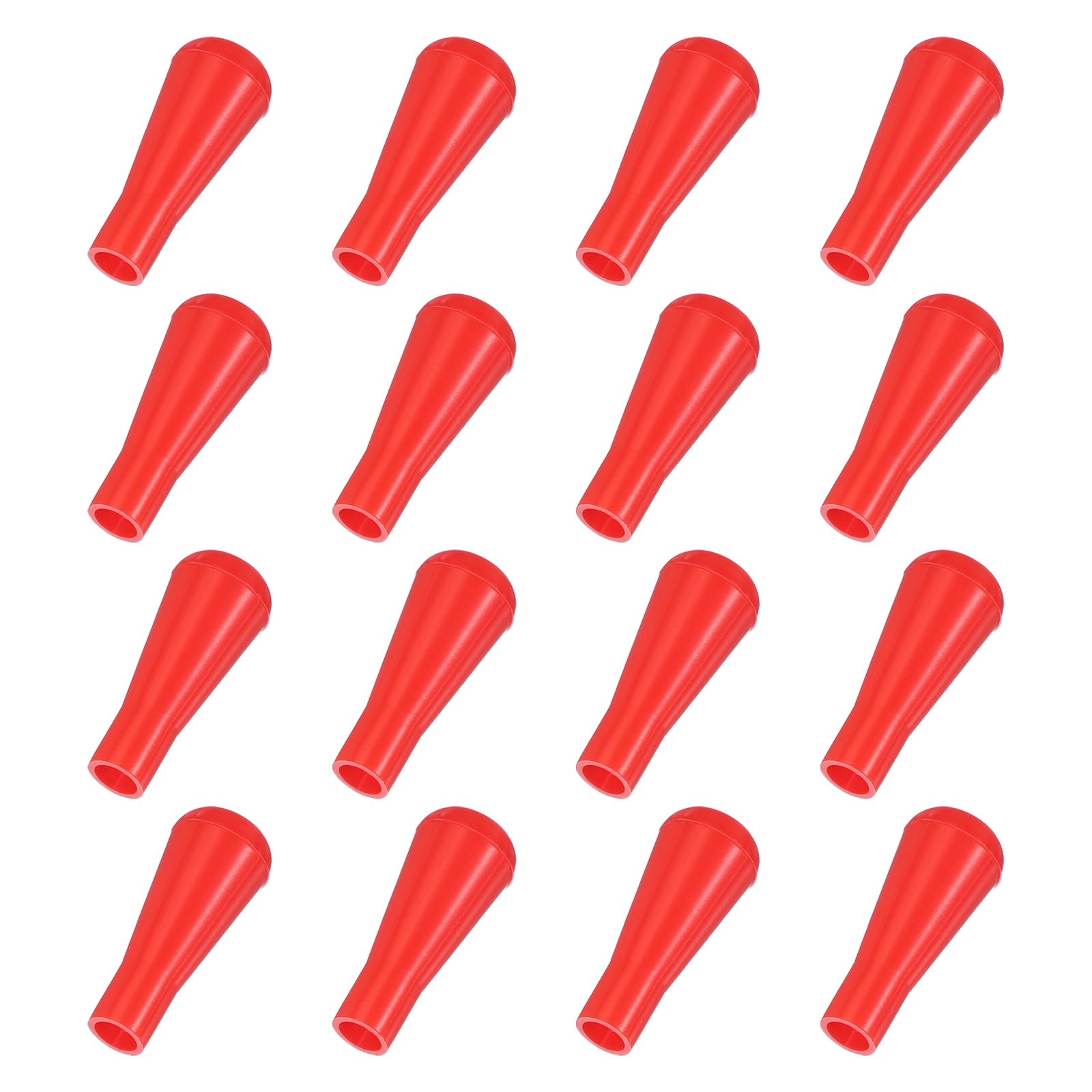 PATIKIL Soft Rubber Arrowhead, 16 Pcs Safety Archery Arrow Tips Practice Tips Broad Heads Replacements Arrow Points for Hunting Outdoor Archery Game Practice, Red