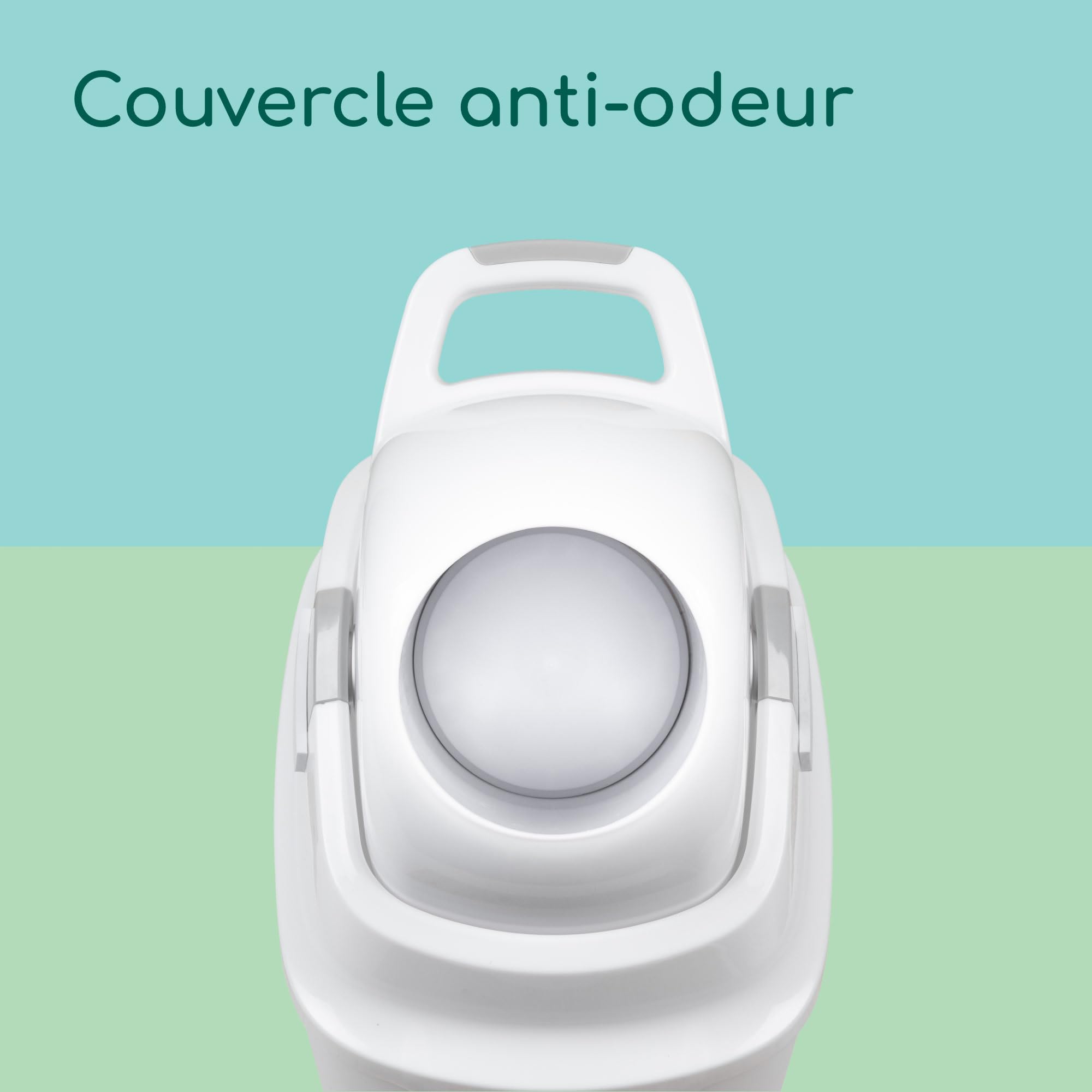 Baby Circle Poubelle à Couches Anti-Odeur - Grande Capacité 10L - Utilisable Avec Sacs Normaux - Idéal Nouveau-Né