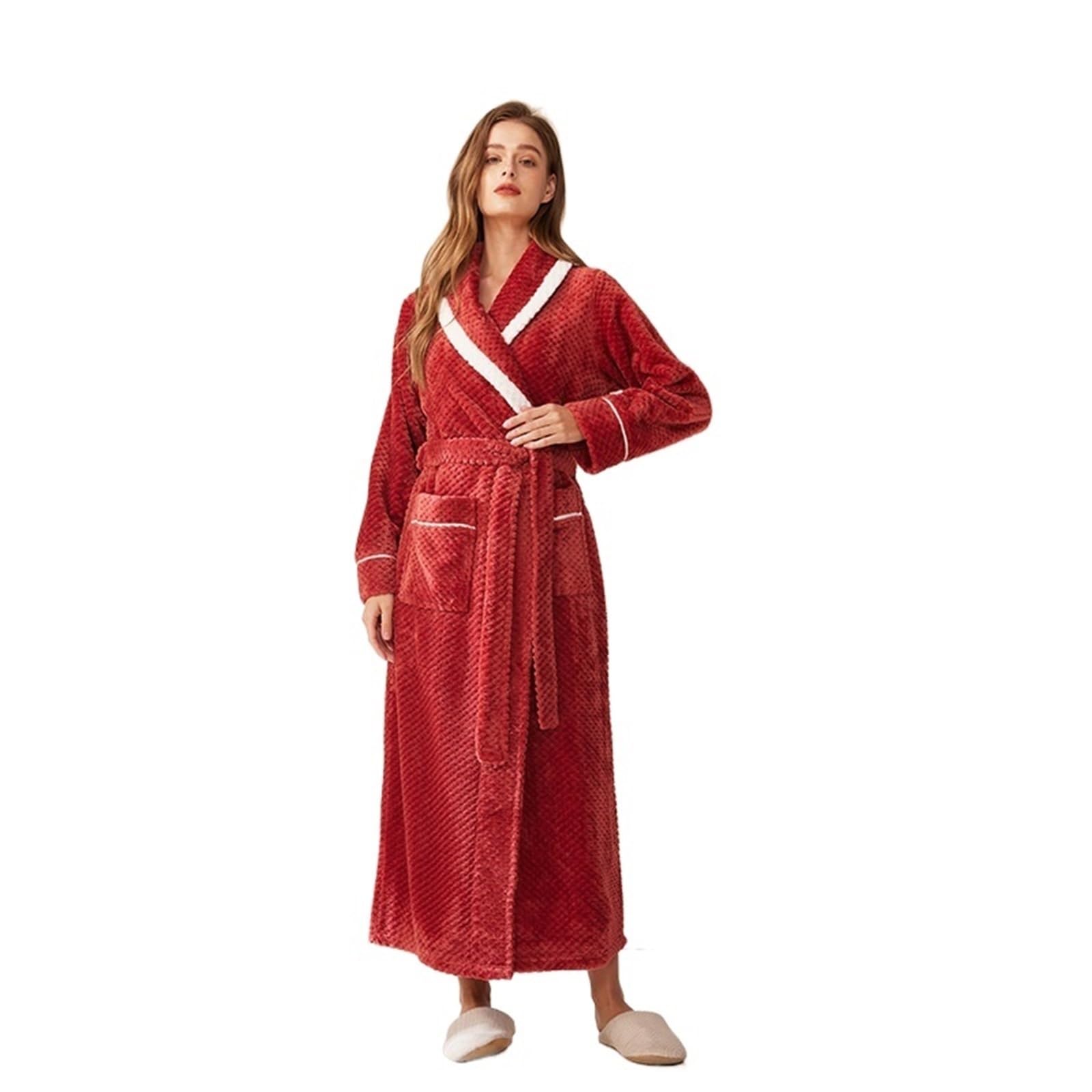 Accappatoi invernali da donna Abiti kimono più pile