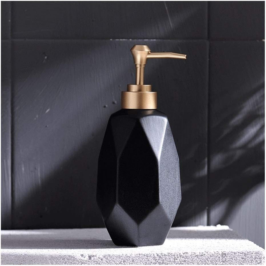 Creative Ceramic Soap Dispenser,Split Press Soap Pump,Shower Pump for Hotel Bathroom Shampoo Shower Gel Lotion(350ml/11.10oz) Soap dispensers