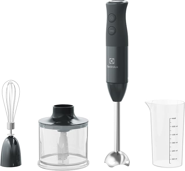 Electrolux E4HB1-6GG Hand Blender with TruFlow Technology, Plastic, 600 millilitres, Black