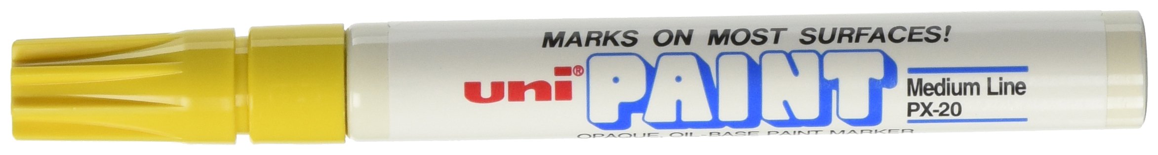 Uni Paint Marker, Bullet Point, Yellow, Dozen