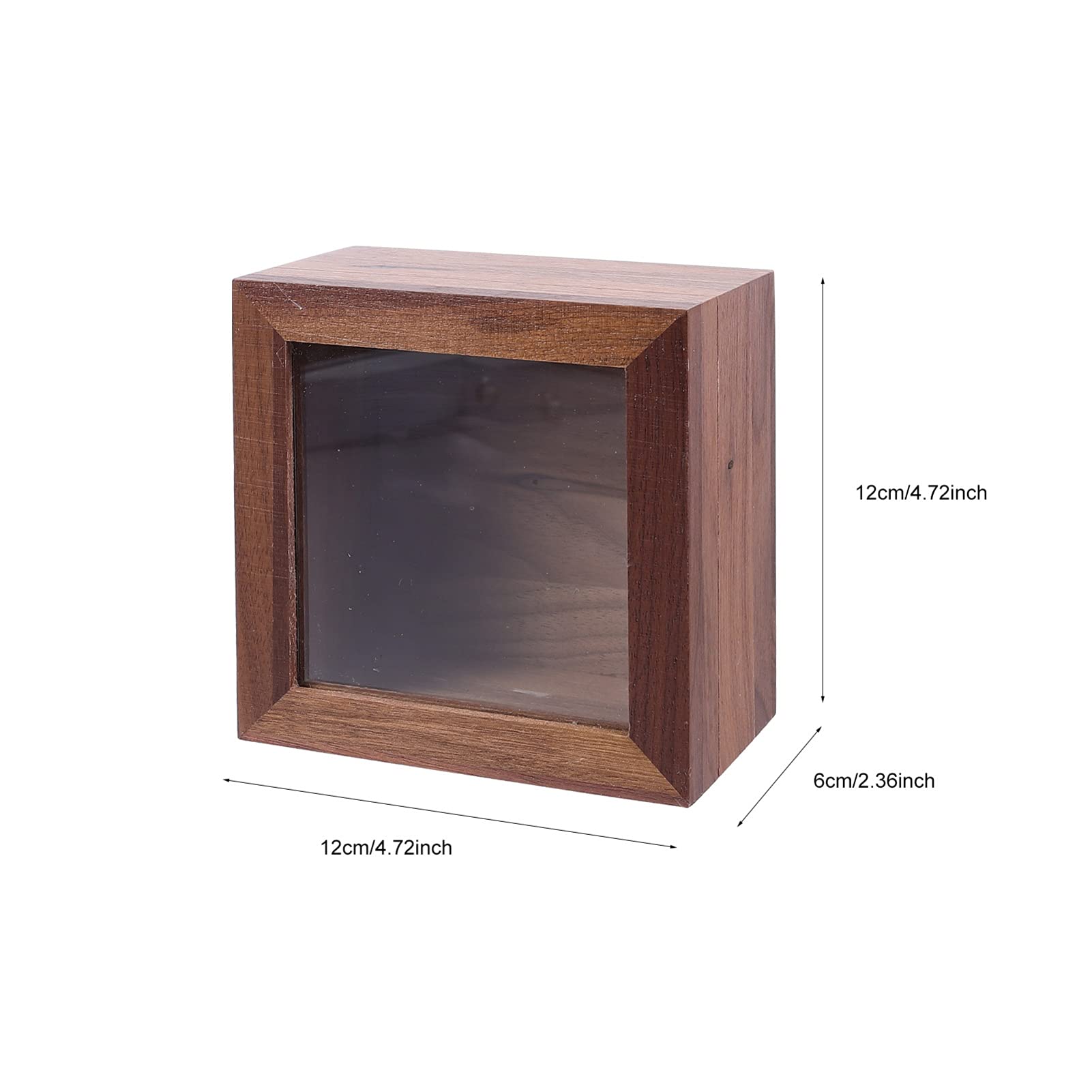 Boîte à Bijoux En Bois 24 Cases Avec Couvercle Transparent - Organisateur Vintage Pour Bagues, Colliers - Rangement Chambre Ou Voyage