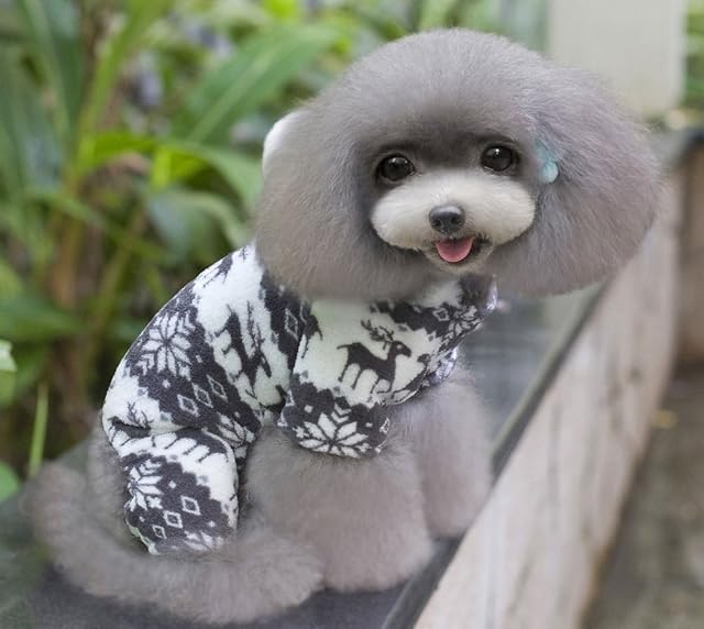 Foto 7 de 8 de ZUNEA Reno Mono Mascotas Terciopelo Suave del Perrito Caliente Pijamas suéter Encapuchado de Puente Ropa…