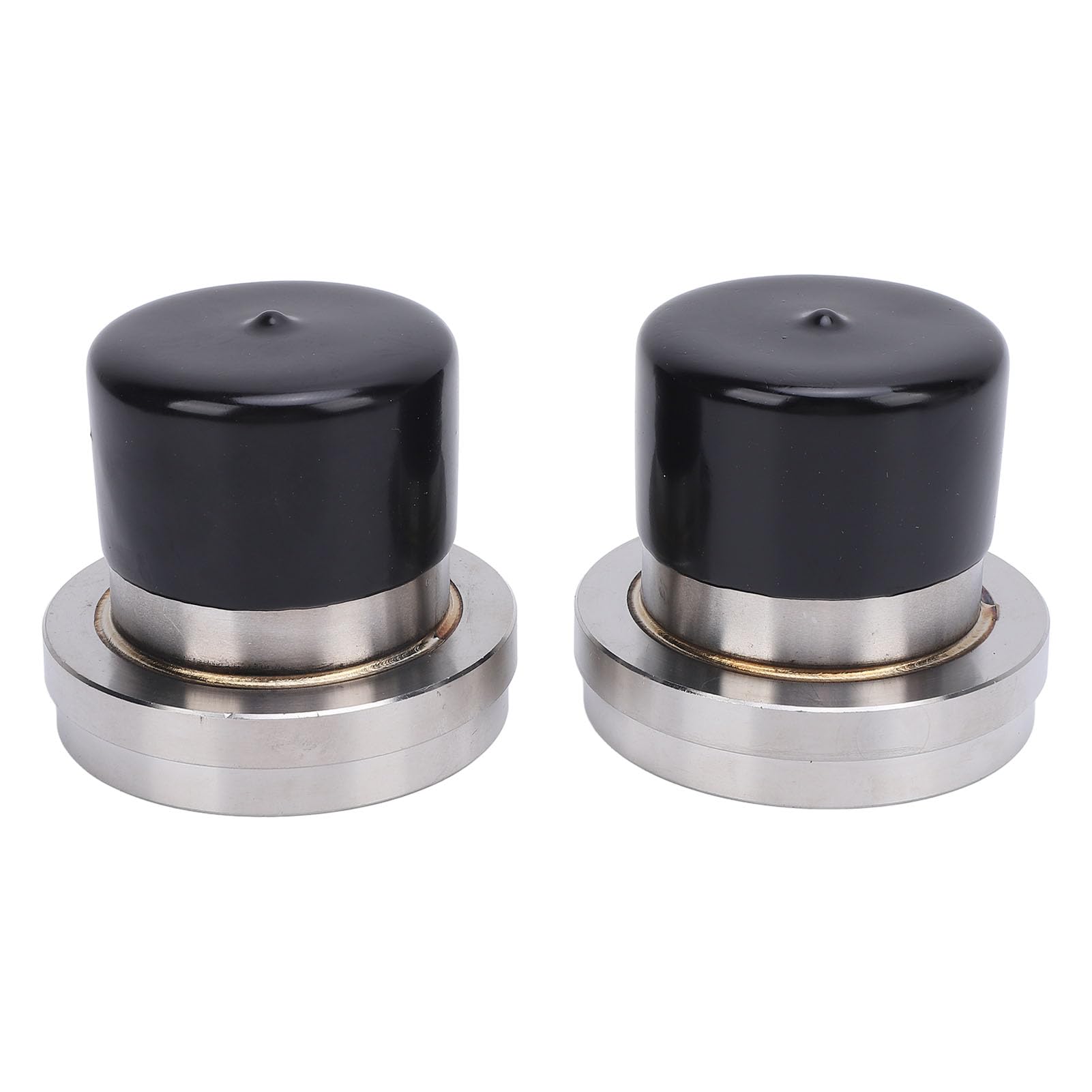 Jiawu 2Pcs 2.717 Inch Diameter Stainless Steel Bearing Protectors, Boat Trailer Wheel Bearing Hub Protector with Protective Bra & Auto Check, Wheel Center Grease Cover